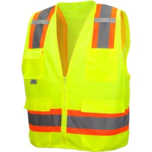 Pyramex Lumen X Class 2 Surveyor's Safety Vest w/ 8 Pockets for $12