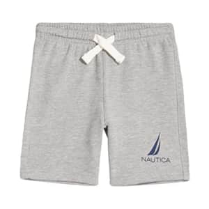 Nautica Boys' Fleece Pull-On Shorts, J-Class Grey Heather, 7 for $15