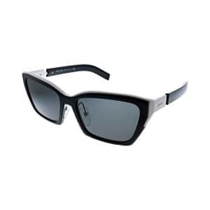 Prada PR 14XS 02C5S0 Black Plastic Cat-Eye Sunglasses Grey Lens for $286