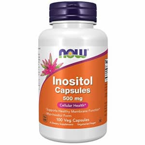 Now Foods NOW Supplements, Inositol 500 mg, Healthy Membrane Function*, Cellular Health*, 100 Veg Capsules for $12