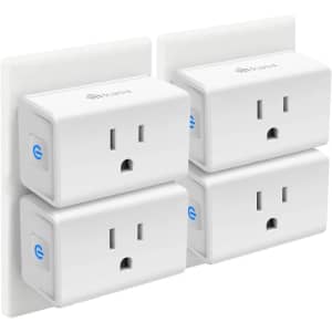 Kasa 15A Mini Smart Plug 4-Pack for $23