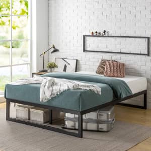 Zinus Abel Metal Platform King Bed Frame for $104