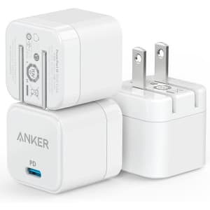 Anker USB-C Fast Charger 3-Pack for $19