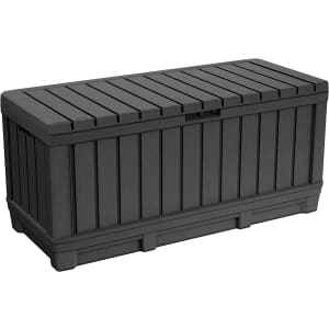 Keter Kentwood 90-Gallon Resin Deck Box for $100