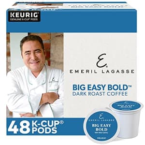 Emeril Big Easy Bold Single-Serve Keurig K-Cup Pods, Dark Roast Coffee, 48 Count for $13