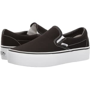 Vans Shoes at Zappos. Shop over 70 discounted styles, including the pictured Vans Men's or Women's Classic Slip-On Platform for $27.95 (low by $11).