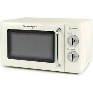 Nostalgia RetroWave 0.7-Cu. Ft. 700W Microwave for $68