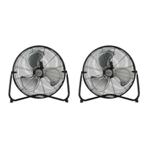 Hurricane Pro 20 Inch Aluminum High Velocity Heavy Duty Metal Floor Blade Fan with 3 Customizable for $144