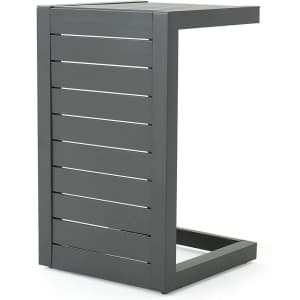 Christopher Knight Home Cape Coral Outdoor Aluminum C-Shaped Side Table for $144