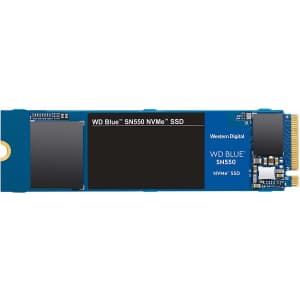 WD Blue SN550 1TB PCIe NVMe Internal M.2 SSD for $130