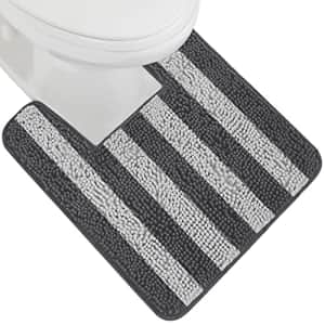 Gorilla Grip Shaggy Chenille Bath Rug Mat for Toilet Base, Machine Wash, Microfiber Dries Quickly, for $11 Gorilla Grip Shaggy Chenille Bath Rug Mat for Toilet Base, Machine Wash, Microfiber Dries Quickly, for $11