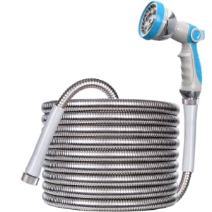 25-Foot Metal Expandable Garden Hose for $17