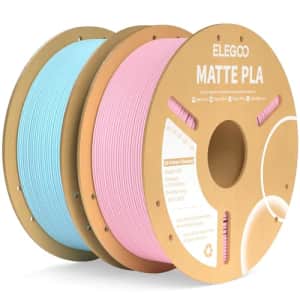 ELEGOO Matte PLA Filament Sakura Pink & Ice Blue 2KG, 1.75mm 3D Printer Filament Dimensional for $30