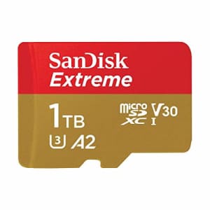 SanDisk Extreme 1 TB Class 10/UHS-I (U3) microSDXC - 160 MB/s Read - 90 MB/s Write for $96 SanDisk Extreme 1 TB Class 10/UHS-I (U3) microSDXC - 160 MB/s Read - 90 MB/s Write for $96