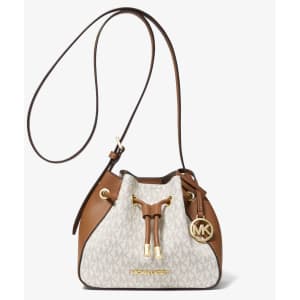 Michael Michael Kors Phoebe Small Logo Bucket Bag for $99