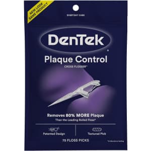 DenTek Plaque Control Cross Flosser Picks 75-Count Pack for $2.30 via Sub & Save