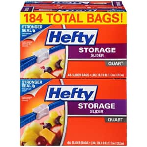 Hefty 1-Quart Slider Storage Bags 184-Count for $9