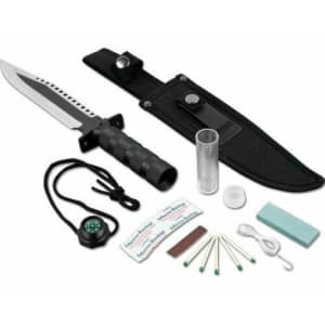 Whetstone Cutlery Frontiersman 12" Survival Knife Kit for $13