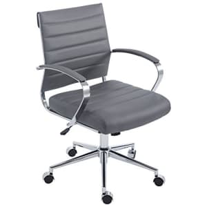EdgeMod Tremaine Office Chair in Vegan Leather, Grey for $184 EdgeMod Tremaine Office Chair in Vegan Leather, Grey for $184