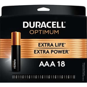 Duracell Optimum AAA Batteries 18-Pack for $18