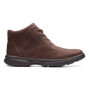 Clarks Men's Bradley Mid Leather Casual Boots for $40