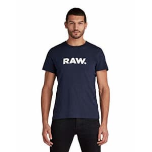 G-Star Raw Men's Holorn Graphic Crew Neck Short Sleeve T-Shirt, RAW: Sartho Blue, XL for $35 G-Star Raw Men's Holorn Graphic Crew Neck Short Sleeve T-Shirt, RAW: Sartho Blue, XL for $35