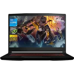 MSI 2023 Newest Thin Gaming Laptop | 15.6" FHD 144Hz Display | Intel Core i5-12450H (8 cores) | for $699