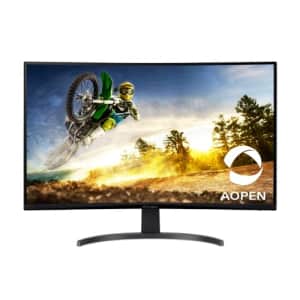 Acer AOPEN 32HC5QR Sbiipx 31.5 Full HD (1920 x 1080) 1500R Curved Gaming Monitor | AMD FreeSync Premium for $170