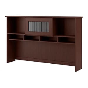 Bush Furniture Cabot Desk Hutch, Attachment with Shelves and Cabinet for Home Office, 60W, Harvest for $175