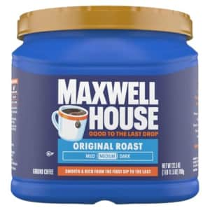 Maxwell House 27.5oz Ground Coffee Medium Original Roast for $7