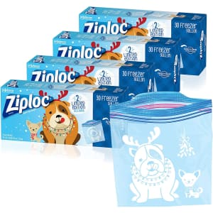Ziploc Holiday Gallon Freezer Bag 30-Ct. Box 4-Pack for $30