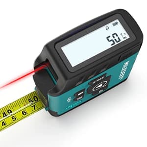MiLESEEY Laser Tape Measure 3-in-1, 130FT Laser Distance Meter, 16FT Digital Tape Measure, Regular for $66