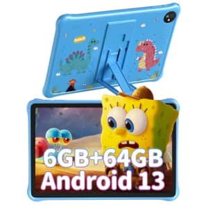 Blackview 2024 Upgraded Kids Tablet, 10 inch Android 13 Tablet for Kids, 6(2+4) GB+64GB/TF 2TB, for $100