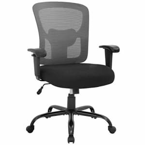 BestOffice Big and Tall Office Chair 400lbs Wide Seat Mesh Desk Chair Rolling Swivel Ergonomic Computer Chair for $130