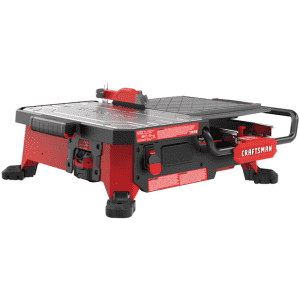 Craftsman V20 20V Cordless Compact 7" Wet Tile Saw Kit for $263