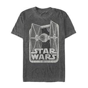 STAR WARS Men's T-Shirt, Black Heather, XXX-Large for $19
