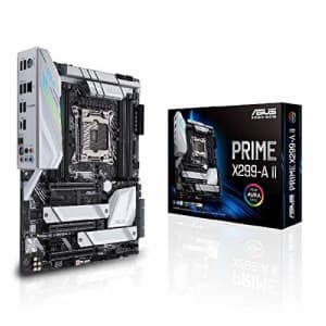 Asus Prime X299- A II ATX Motherboard (Intel X299) LGA 2066, 12 IR3555 Power Stages, DDR4 4266 MHz, for $309 Asus Prime X299- A II ATX Motherboard (Intel X299) LGA 2066, 12 IR3555 Power Stages, DDR4 4266 MHz, for $309