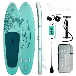 Feath-R-Lite Inflatable Stand Up Paddle Board for $89