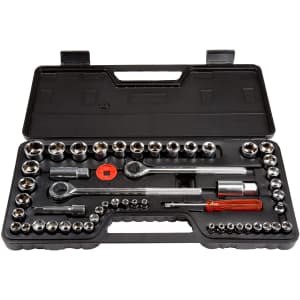 Stalwart 52-Piece SAE and Metric Drive Socket Set for $18
