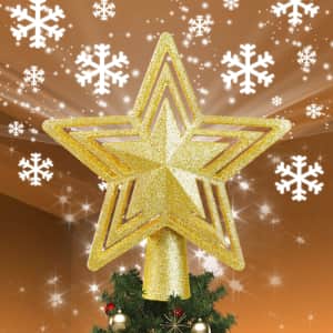 TaoTronics LED Christmas Tree Topper for $15