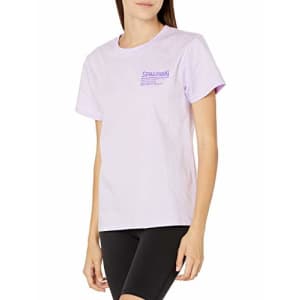 Spalding Women's Activewear Cotton Tee, Blue Lilac, S for $18