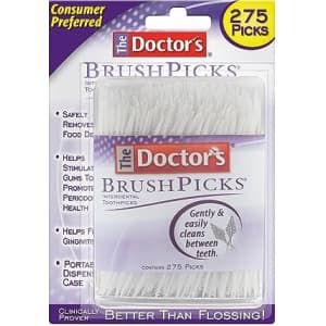 The Doctor's BrushPicks Interdental Toothpick 275-Count for $3.64 via Sub. & Save