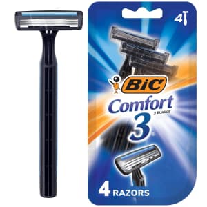 BIC Comfort 3 Disposable Razor 4-Pack for $3.77 via Sub & Save