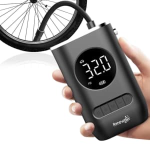 Renewgoo GeePump Tire Inflator w/ Pressure Sensor for $45 Renewgoo GeePump Tire Inflator w/ Pressure Sensor for $45