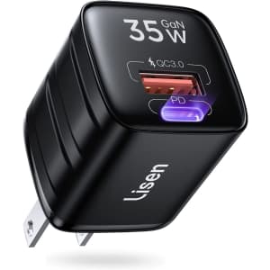 Lisen 35W + 35W Dual Port Charger for $12