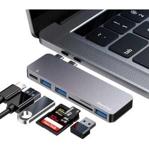 RayCue 6-in-1 USB Hub Adapter for MacBook Pro/Air for $11 w/ Prime