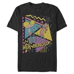 Nickelodeon Men's Big & Tall Hey Arn T-Shirt, Black, 4X-Large Tall for $14