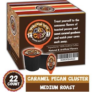 Crazy Cups Single Serve Flavored Hot or Iced Medium Roast Coffee for Keurig K Cups Machines in for $17