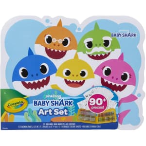 Crayola 90-Piece Baby Shark Art Set for $21