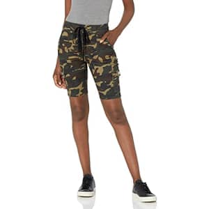 V.I.P. JEANS Women's Super Cute Jeans Shorts Acid Washed, Classic Camo Cargo, 13 for $30